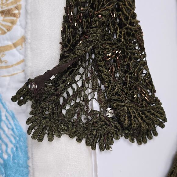 Vintage Beaded Lace Formal Gown by Creative Creations Size 10 | READ - Picture 9 of 16